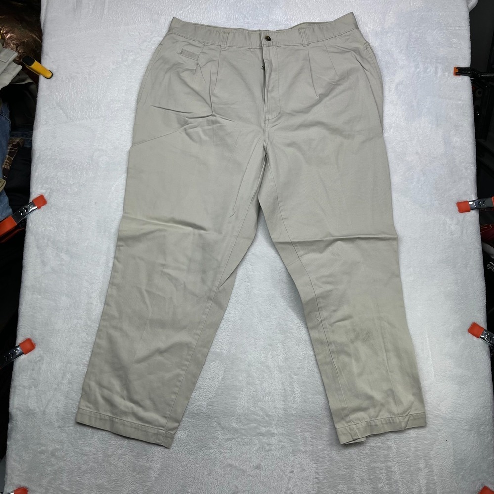 Vintage Bugle Boy Basics Chino Pants‎ Men's Gray Pleated Pockets Classic - 37X28